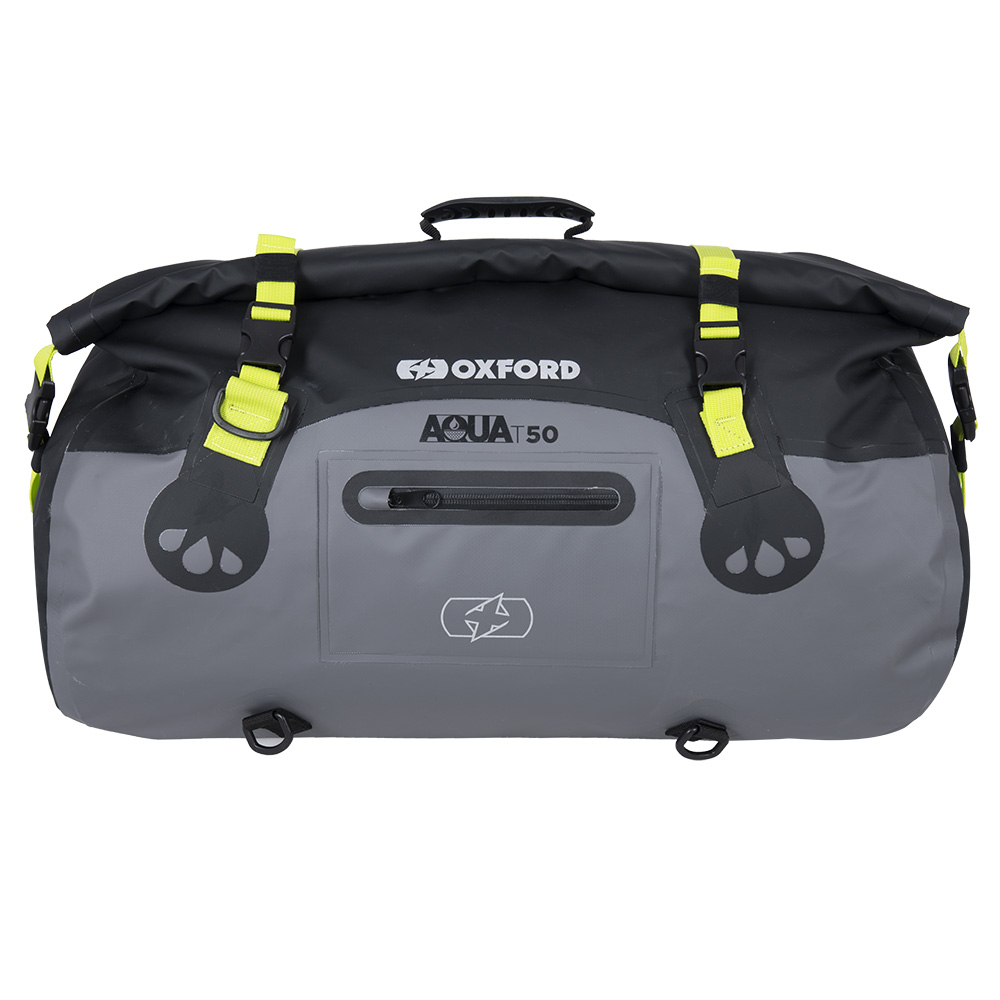 Oxford OXFORD AQUA T-50 ROLL BAG BLACK/GREY/FLUO